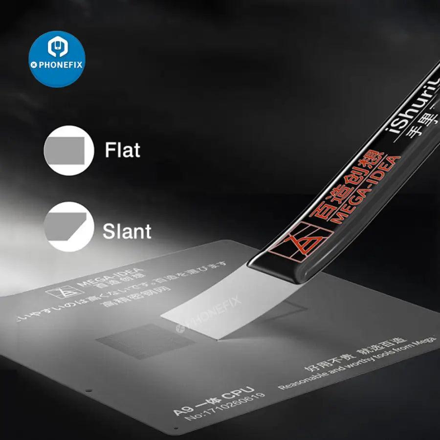 iShuriken Metal Tin Spatula Flat Oblique Knife Scraping Blade - CHINA PHONEFIX