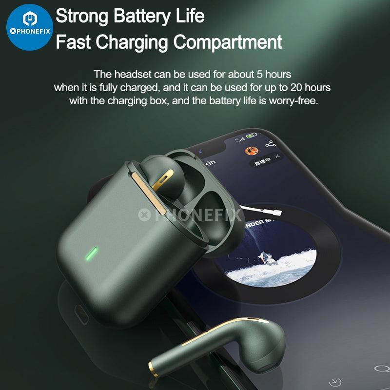 J18 TWS Wireless Bluetooth Headphones Stereo Earbuds Earphones - CHINA PHONEFIX