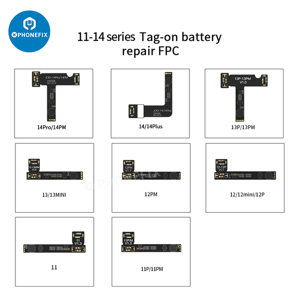 JC V1S Battery Flex Cable For iPhone 11-14 Pro Max Battery Health Repair - CHINA PHONEFIX