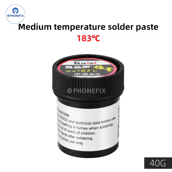 High Low Temperature Lead-Free BGA Soldering Paste Flux 138℃ 183℃ 217℃