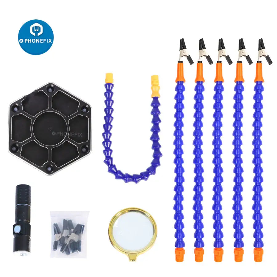 LED Third Hand Soldering PCB Holder For RC Helicopter Drone