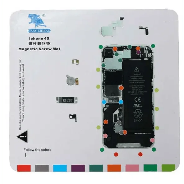Magnetic Screw Mat for iPhone XS MAX X 8 7 6 Disassembly Guide Pad - CHINA PHONEFIX