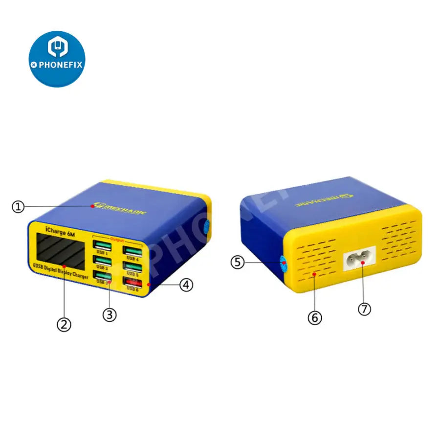 MECHANIC iCharge 6M QC 3.0 Digital Display 6 Port Smart