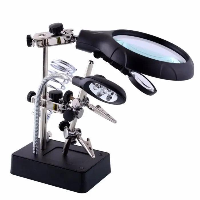 MG16129 Desktop Welding Magnifying Glass Soldering Iron Stand - CHINA PHONEFIX