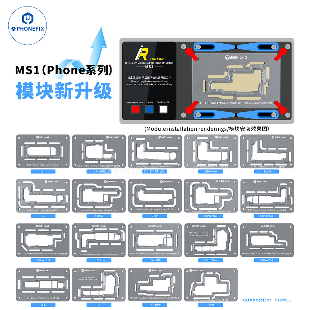 iRepair MS1 Desoldering Mold for iPhone X-17 Samsung Huawei Android