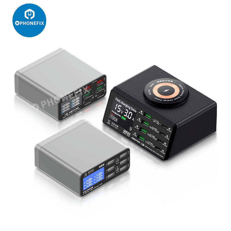 Multifunction Digits Display wireless Charging Desktop Power Supply - CHINA PHONEFIX