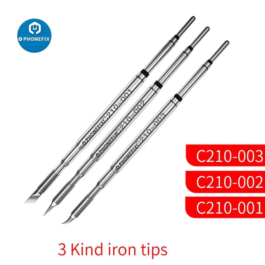 OEM C210 Series Soldering Iron Tips Cartridges For JBC T210