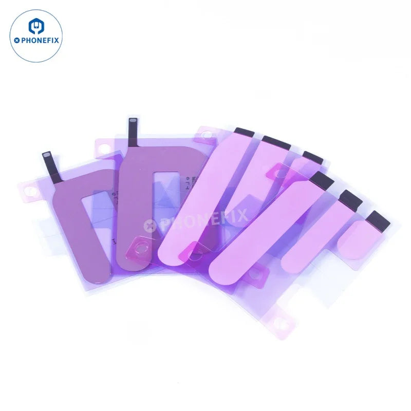 Phonefix iPhone 15-16 Pro Max battery adhesive strips for replacement, showing a pack of adhesive strips for battery repair.