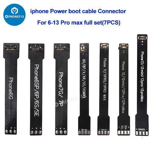 QianLi iPower battery buckle power connector for iPhone 7-15 Pro Max, close-up of replacement part for battery connection.
