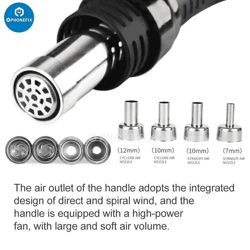 PHONEFIX SUGON 202 Hot Air Gun Soldering Iron BGA Rework Station with dual functionality for electronics repair.