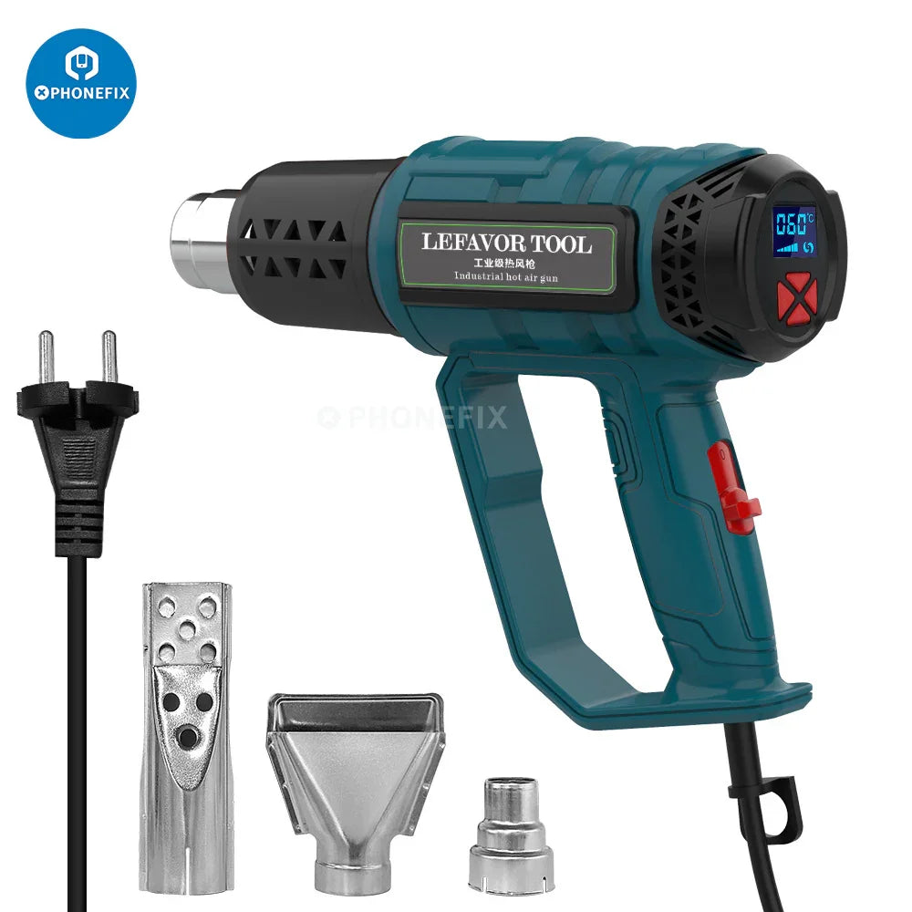 Phonefix Atten AT-A822D AT-A860D controlled heat hot air gun with variable temperature for BGA rework stations.