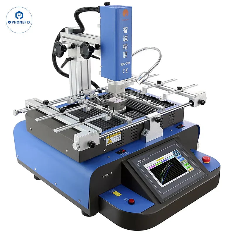 PHONEFIX WDS-580 BGA Rework Station for desoldering, reballing, and soldering BGA and SMD IC components.