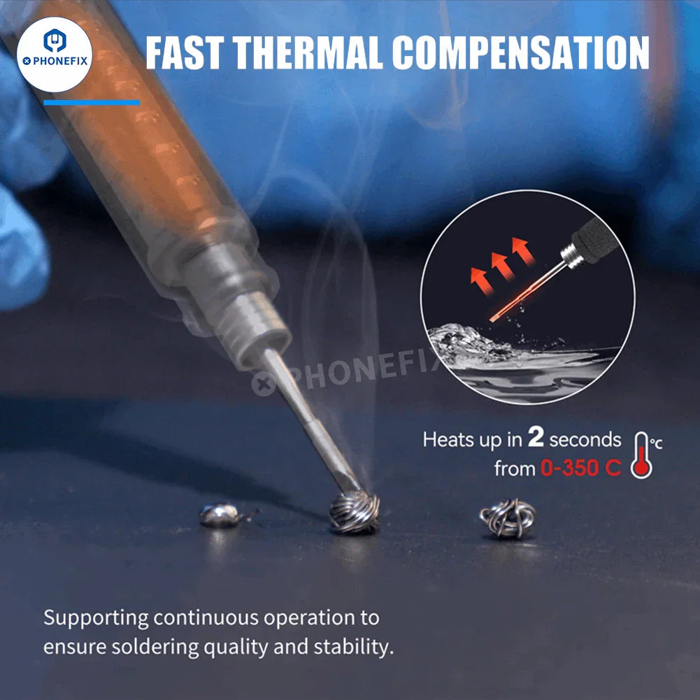 PhoneFix FORWARD BE01 BGA Soldering Iron Station 80W blue engineer tool with digital display and ergonomic handle.