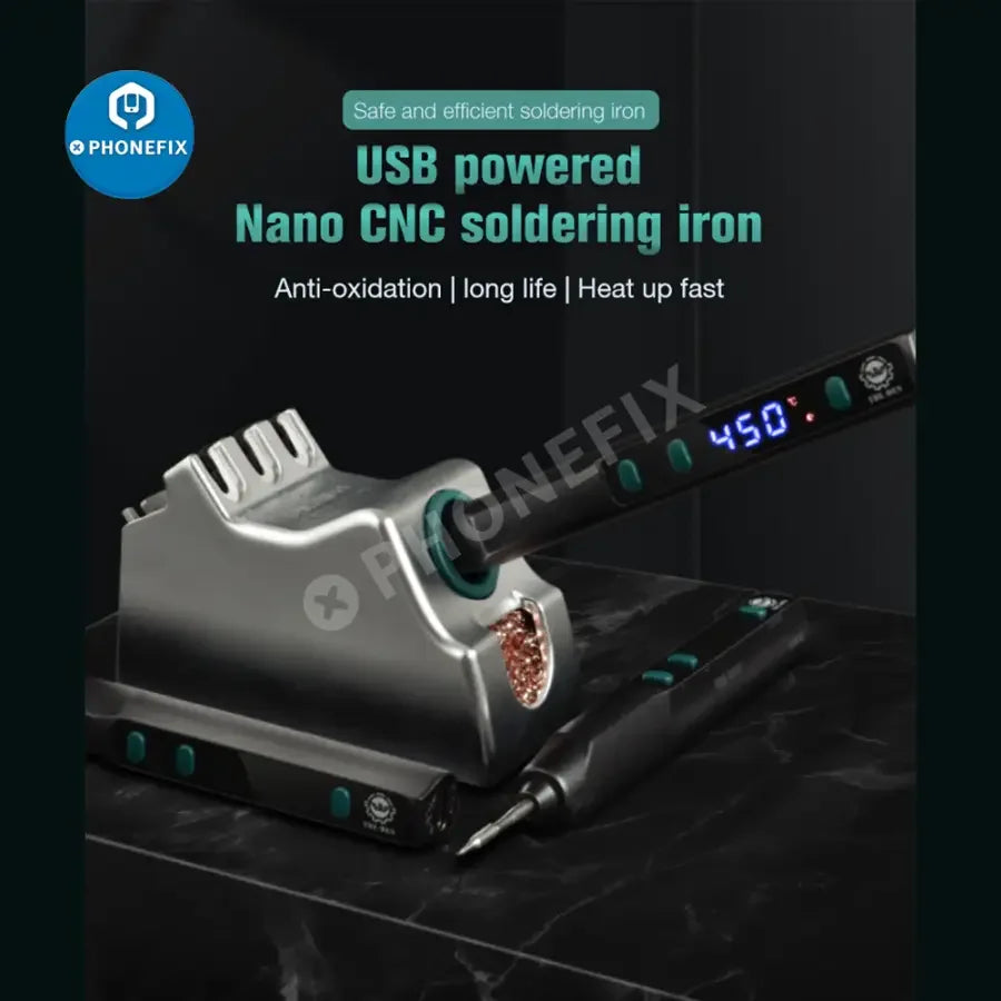 PHONEFIX DES 68 TE TF TH Mini Nano BGA Soldering Station with digital controls for precise welding and circuit board repair.