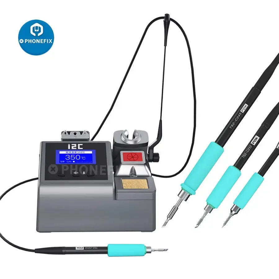 i2C 2SCNi Nano BGA soldering station handle by PHONEFIX, compatible with JBC C115, C210, and C245 models, close-up view