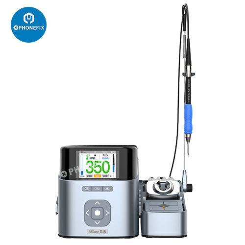 Aixun T410 T435 T405 dual-channel intelligent BGA soldering station by PHONEFIX, with digital controls and ergonomic design.