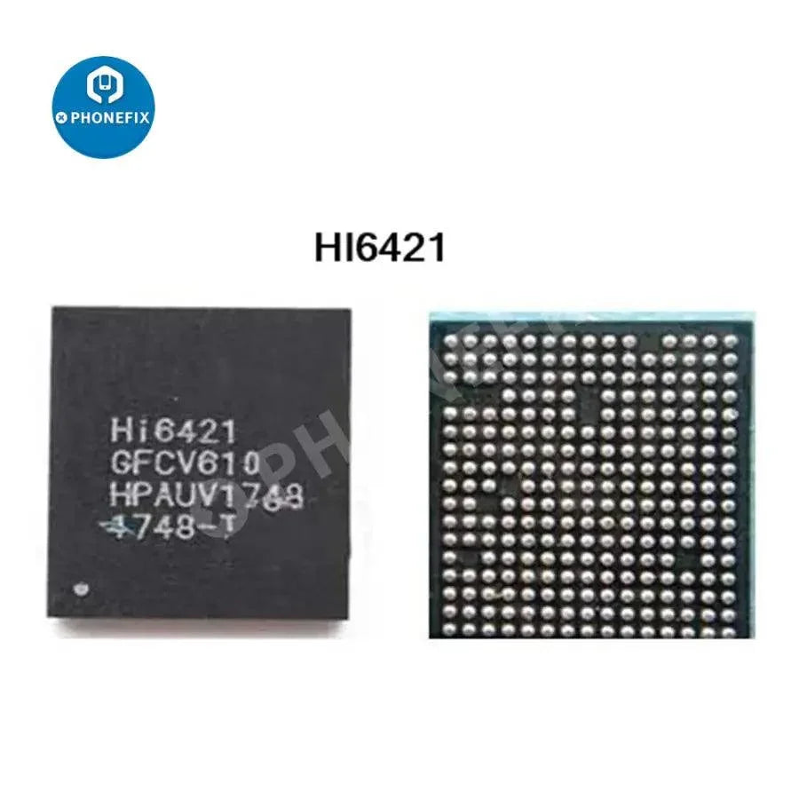 Huawei phone IC power chip HI6421 V610 V710 V530 V810 V910 V310 component by PHONEFIX, shown on a white background.