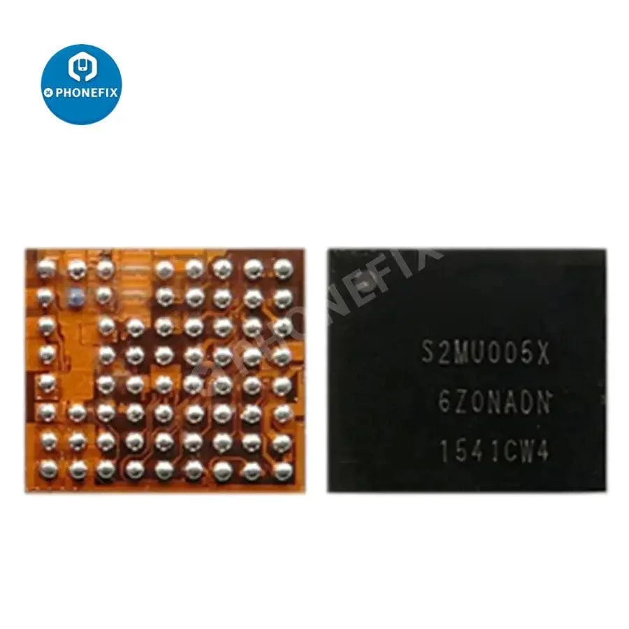 Samsung Power Control IC MU005X01 MU005X02 S2MU04 power management chip, electronic component for mobile devices, by PHONEFIX