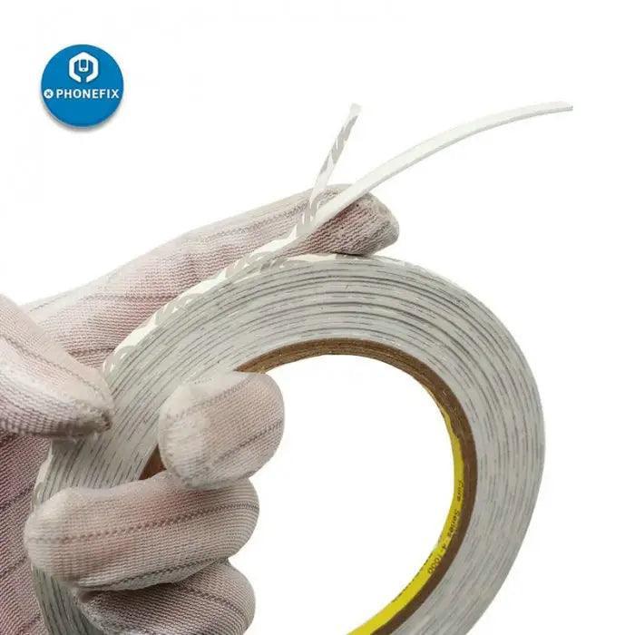 3M foam double-sided white EVA sponge screen tape sticker for phone repairs, from PHONEFIX, shown on a white background.