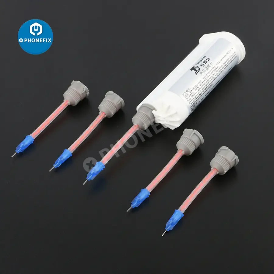 50ml PHONEFIX ACC structural glue syringe for screen narrow frame adhesive, used for precise application in phone repairs.