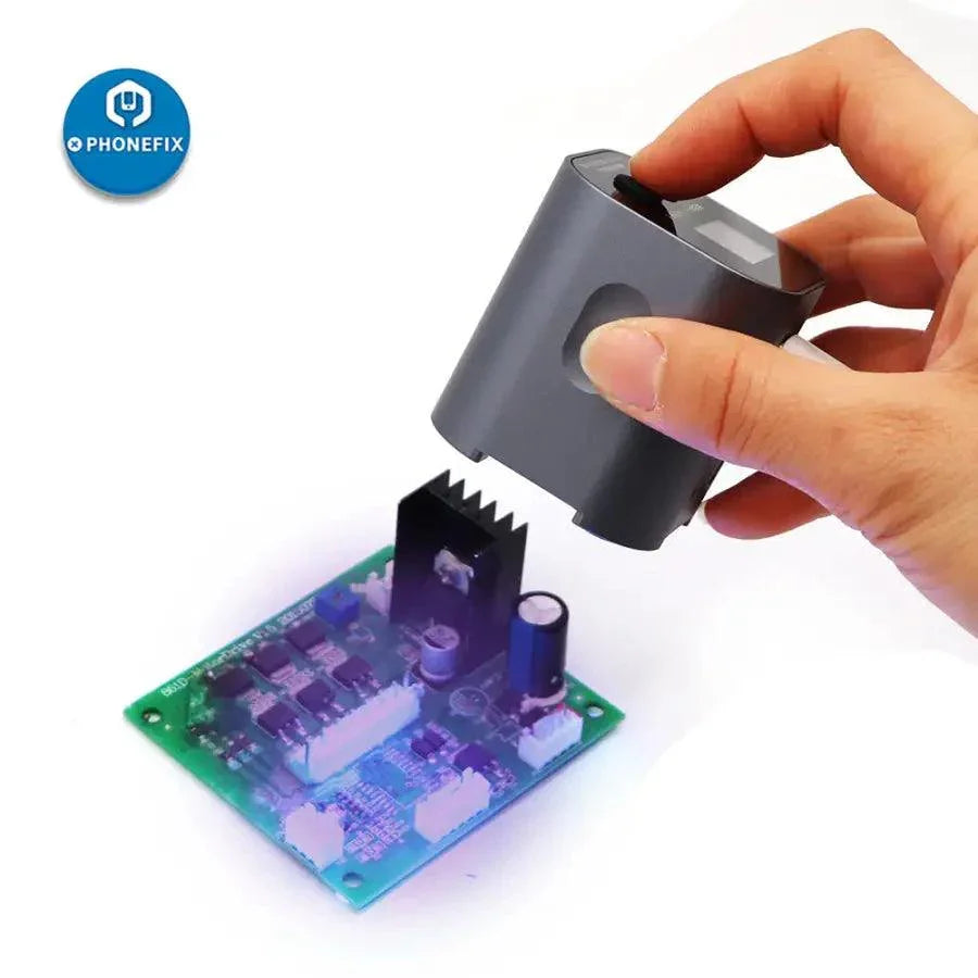 Qianli iUV Intelligent UV Curing Lamp with green oil LED purple light, electric power tool for UV curing by PHONEFIX.