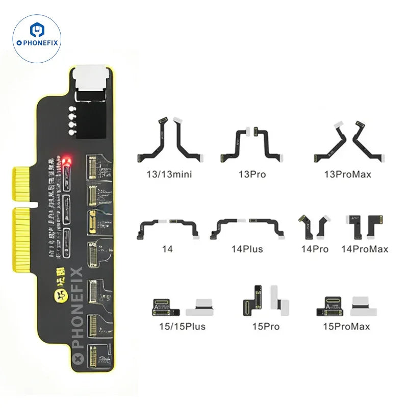 Set of MIJING ZH01 Face ID repair tools by PHONEFIX for solder-free iPhone Face ID fixing, includes precision instruments for repair.