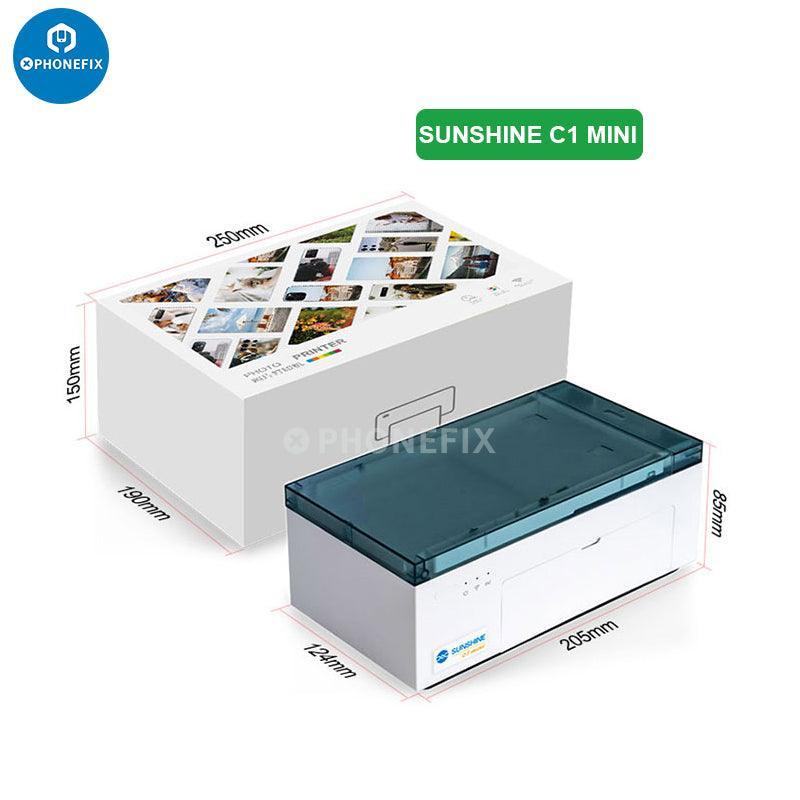 Sunshine C1 Mini 7.5-inch HD colorful phone back cover film printer by PHONEFIX, compact film cutting machine for phone customization.