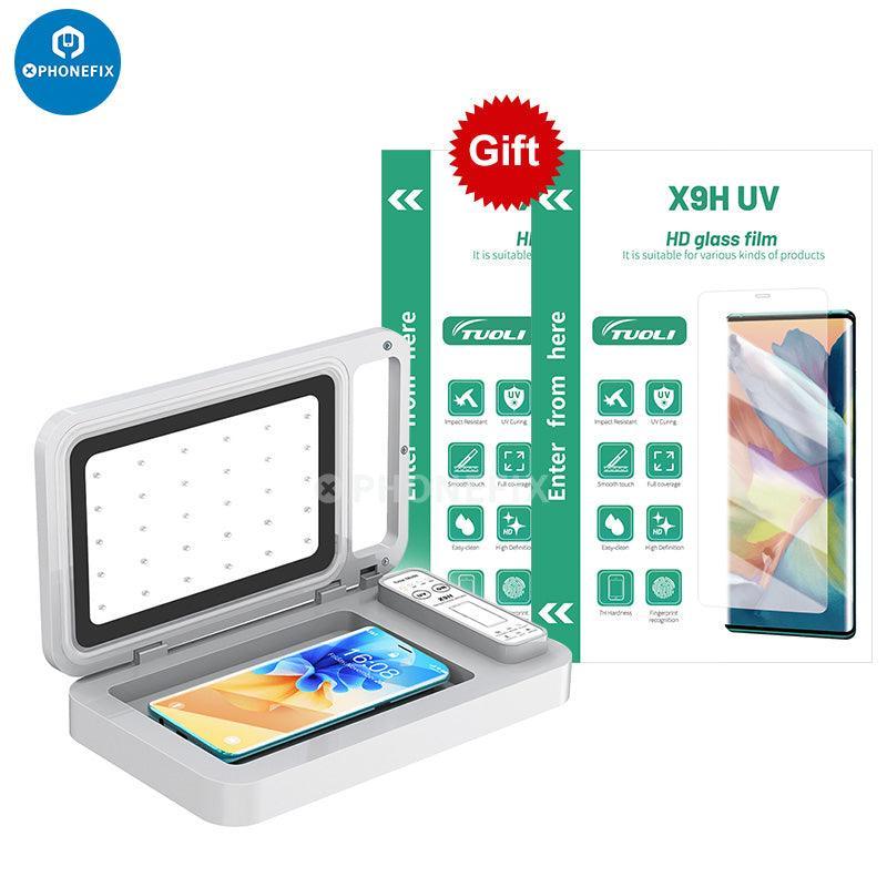PhoneFix Mechanic S30 UV Curing Vacuum Laminating Machine for flat and curved LCD screen film cutting and lamination.