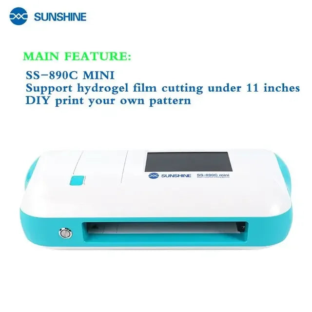 PHONEFIX SS-890C Mini Cutting Machine for DIY hydrogel film, compact and intelligent tool for precise phone screen film cutting.