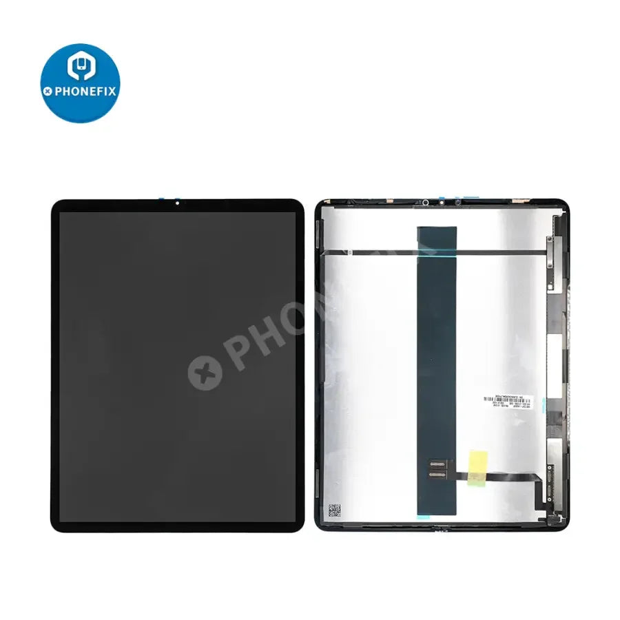 iPad Pro 12.9-inch 4th Gen LCD with digitizer assembly replacement from PHONEFIX, showing the screen and digitizer components.