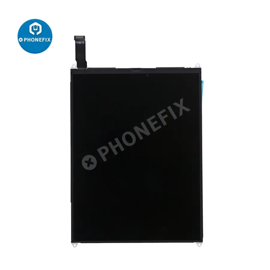 Retina LCD screen replacement for iPad Mini 2 and 3, showing the new high-resolution display from PHONEFIX.