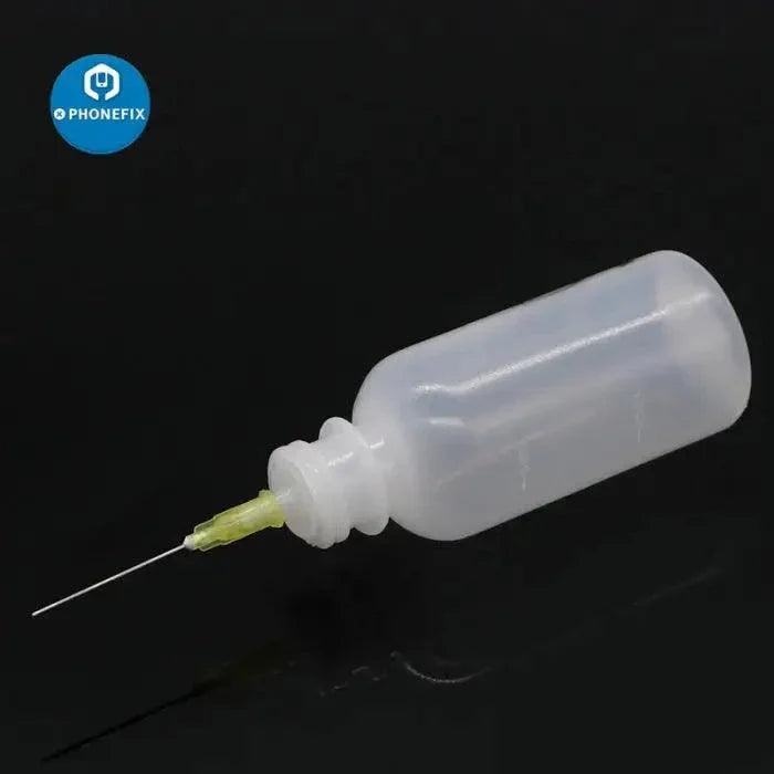 50ml plastic dispenser empty bottle with needle tip for iPhone accessories from PHONEFIX, suitable for precise liquid application.