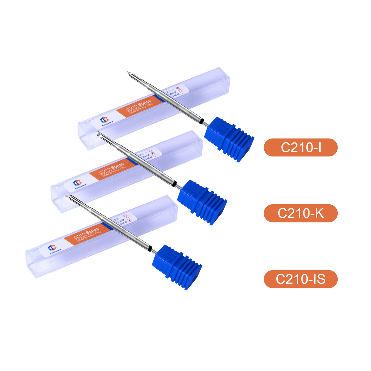 JBC C210 Series soldering iron tip for precision soldering, designed for JBC soldering irons, by PHONEFIX