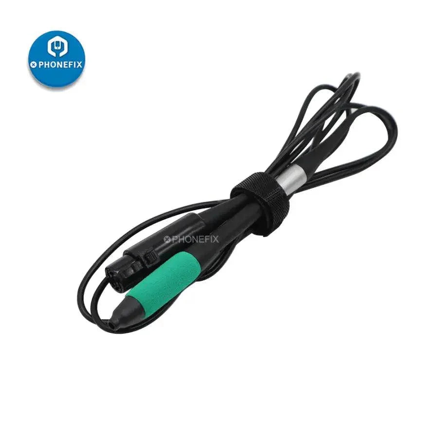 PhoneFix NT115-A soldering handle for Sugon JBC NASE-C station, shown with ergonomic grip and connection tip for precise soldering.