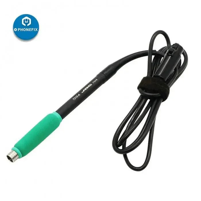 Original JBC T210-A soldering handle for JBC CD-2SHE welding station, showing the ergonomic design of the soldering iron tip.