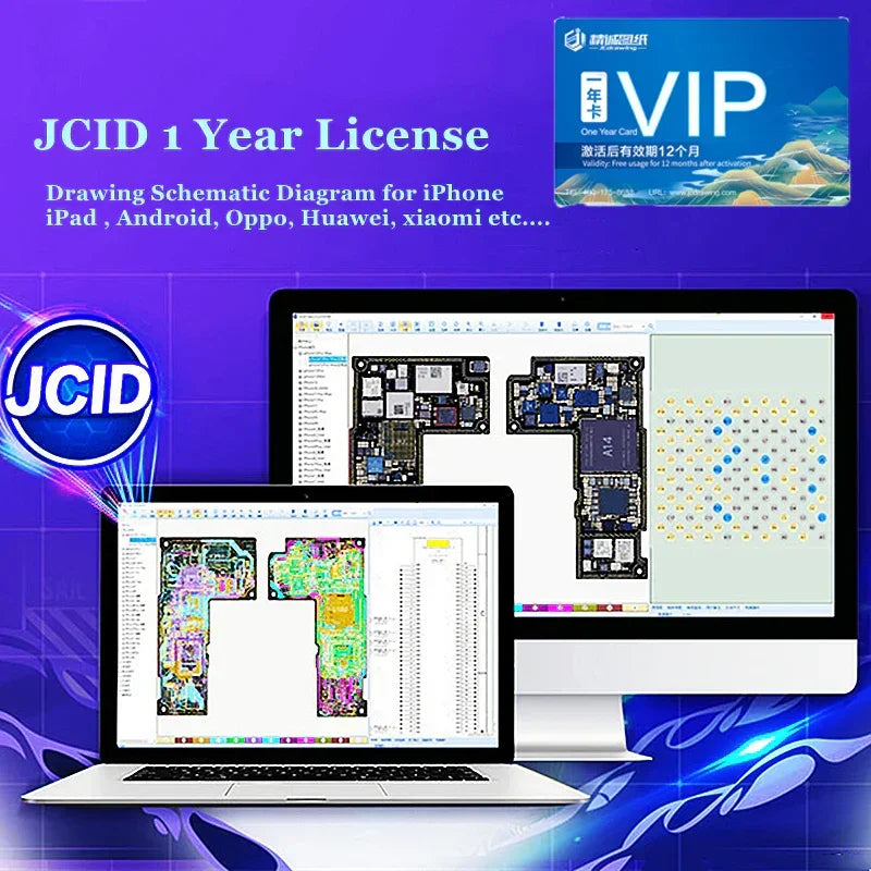 PhoneFix JC Drawing Schematic Diagram online account bitmap image with technical diagram and digital interface details.
