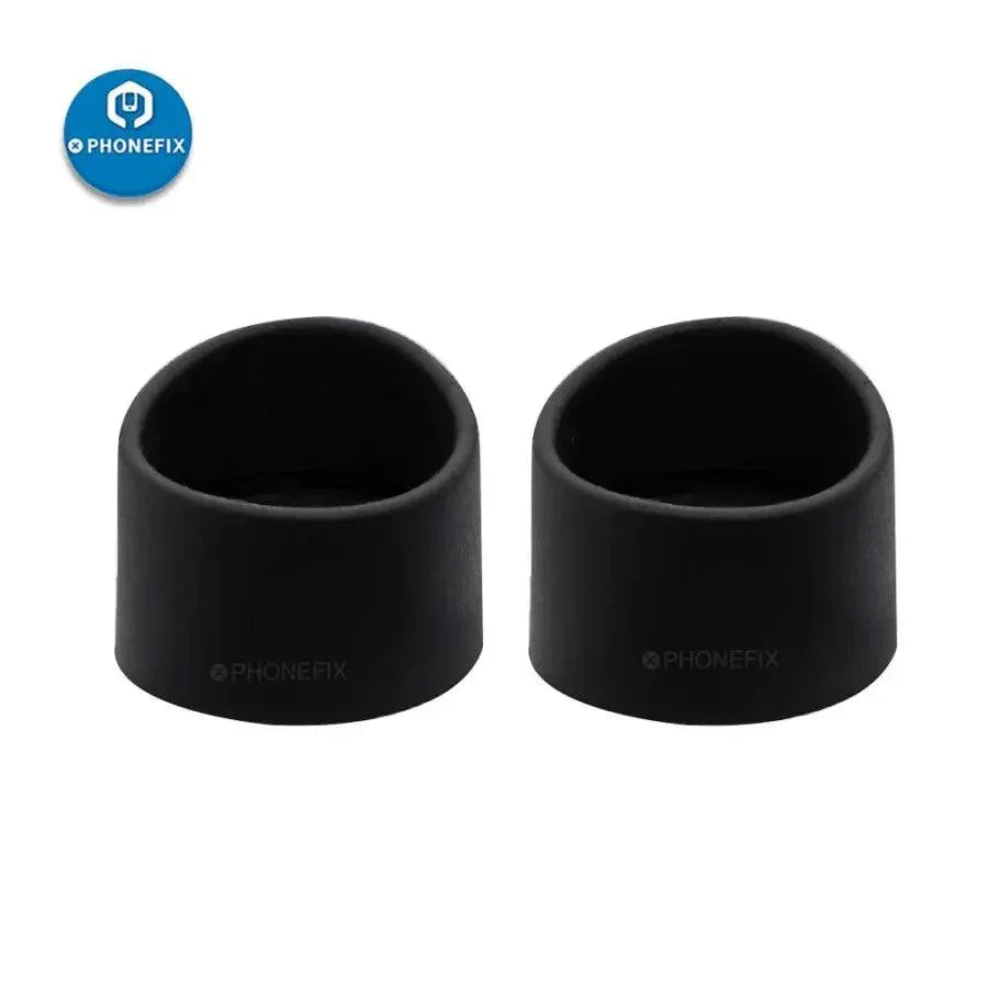 PhoneFix 32/33mm rubber eyepiece cover for microscope eye shields, providing protection and comfort during microscopy.
