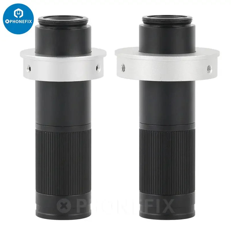 Deep depth of field CS C-mount lens for microscopes, compatible with PHONEFIX monocular, high magnification 90x-240x.
