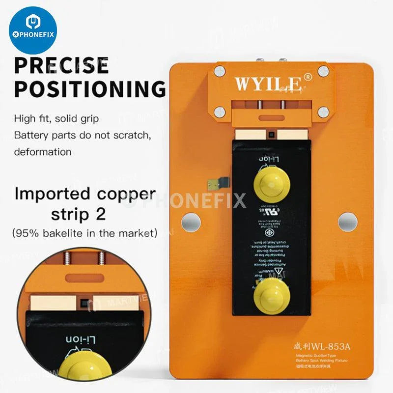 PhoneFix WL-853A Magnetic Spot Welding Holder for BGA soldering and motherboard testing, featuring durable fixture design.