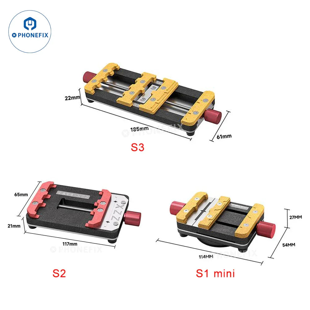 XZZ S1 Mini S2 S3 Chip Motherboard Repair Fixture PCB holder for phone repair testing and motherboard stabilization.