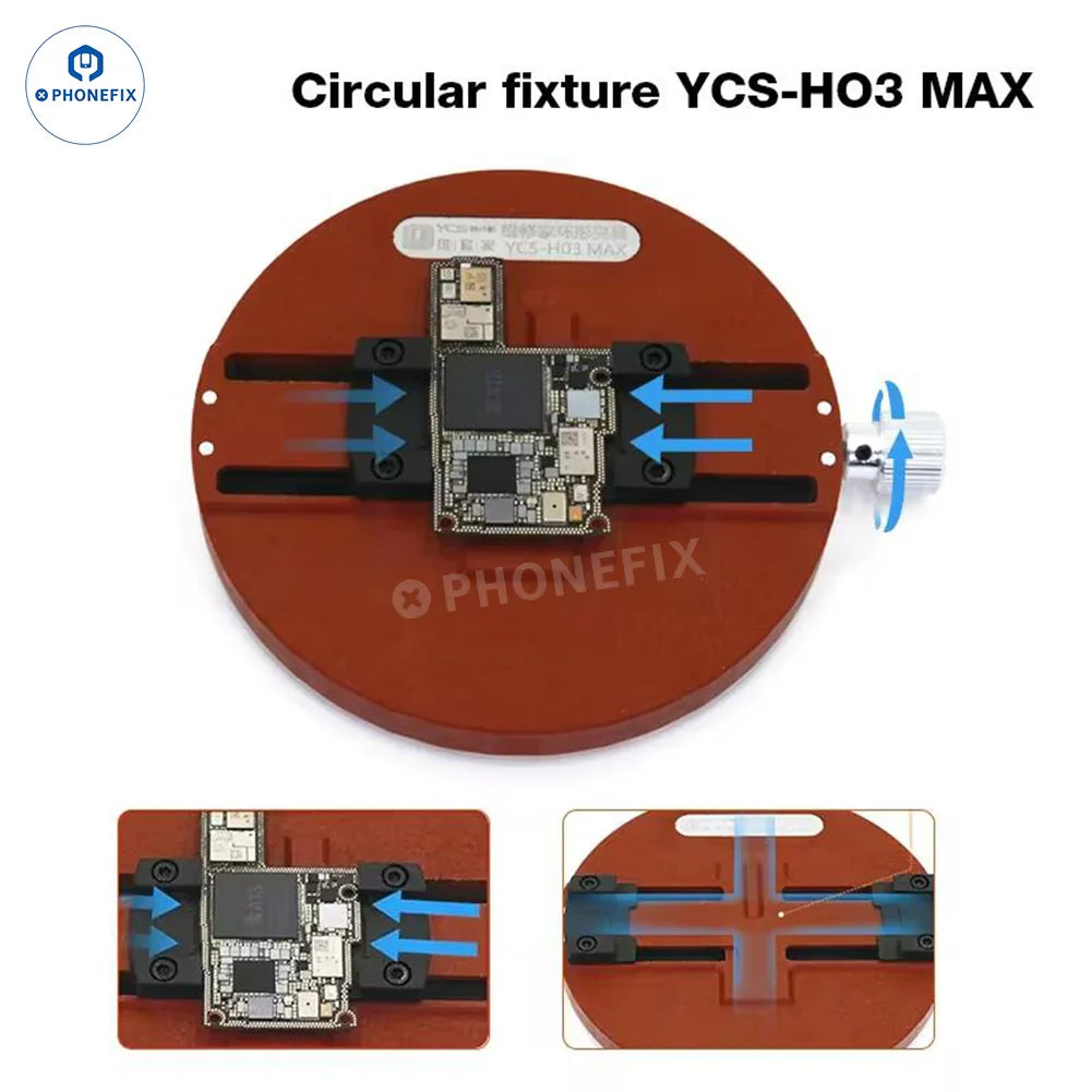 H03_MAX YCS P03 H03 Pro universal phone PCB holder and CPU IC soldering fixture used for motherboard testing by PHONEFIX