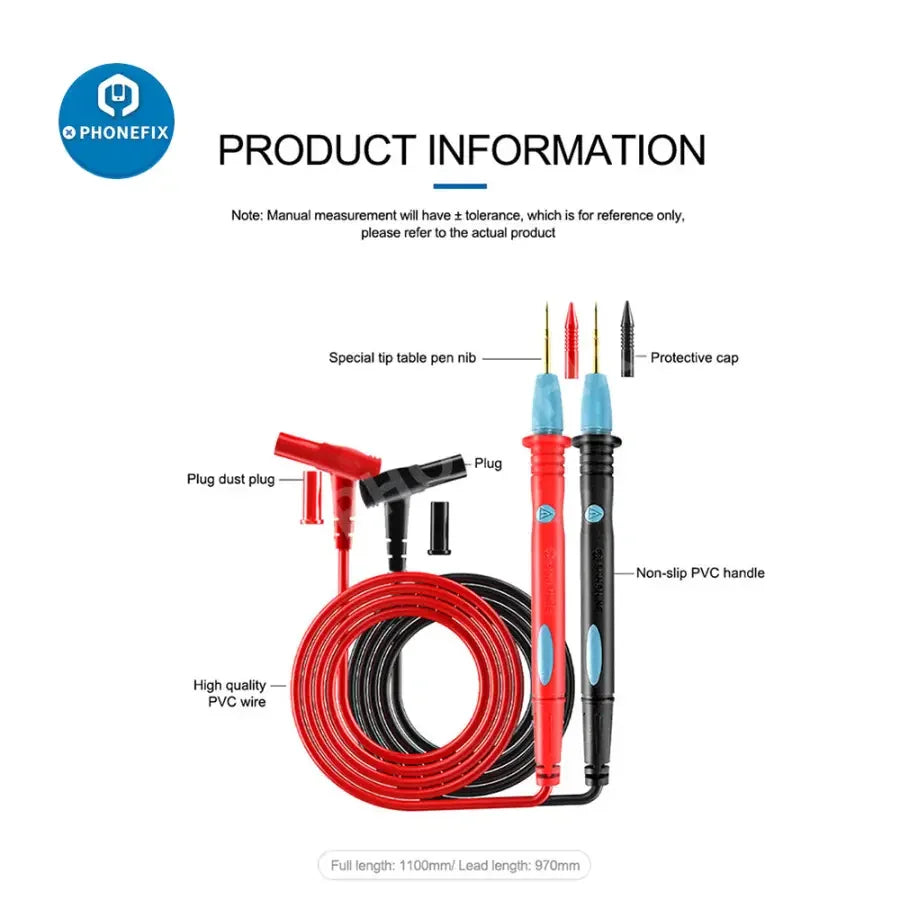 PHONEFIX SUNSHINE SS-024A multimeter pen with universal cable measuring probes, compact electrical testing tool for electronics.