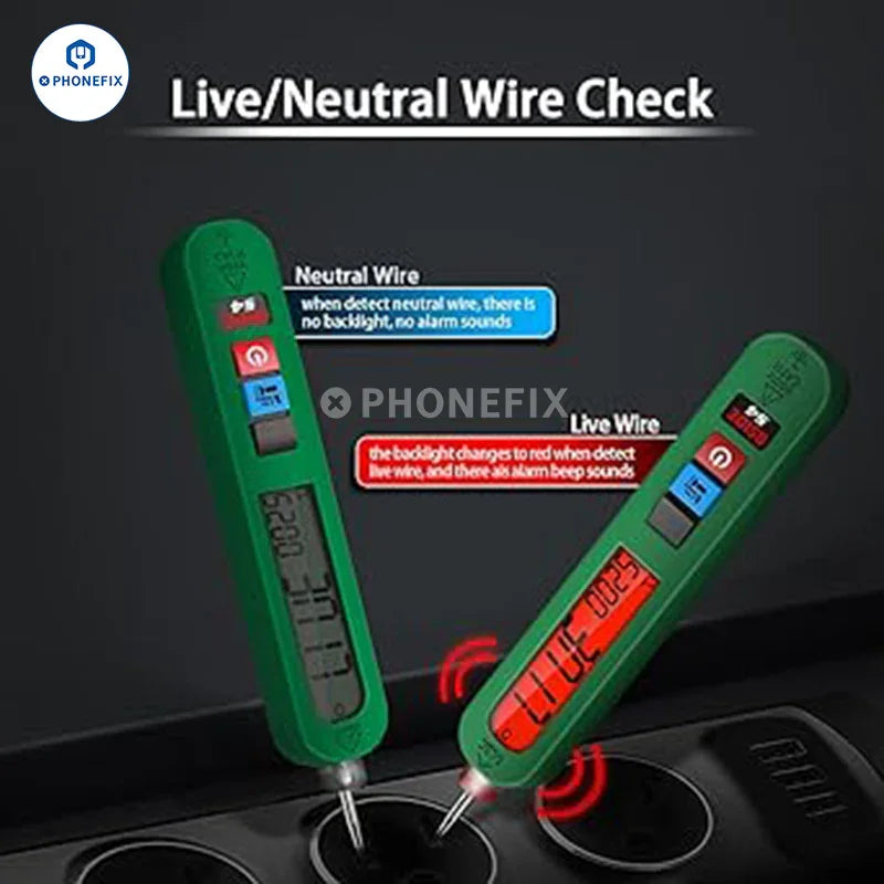 PHONEFIX BSIDE Rechargeable Non-Contact Voltage Detector Pen, multimeter pen for testing electrical voltage safely