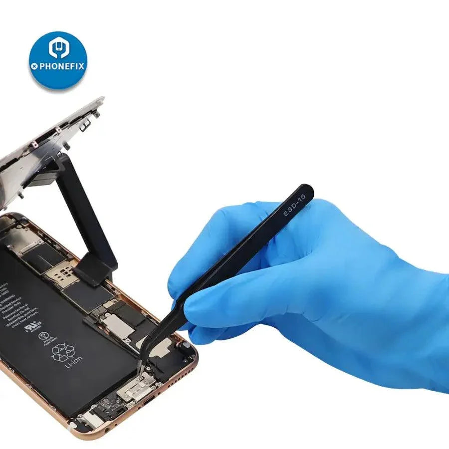Disposable latex rubber gloves by PHONEFIX, anti-static PVC cleaning gloves for electronic and general cleaning tasks.