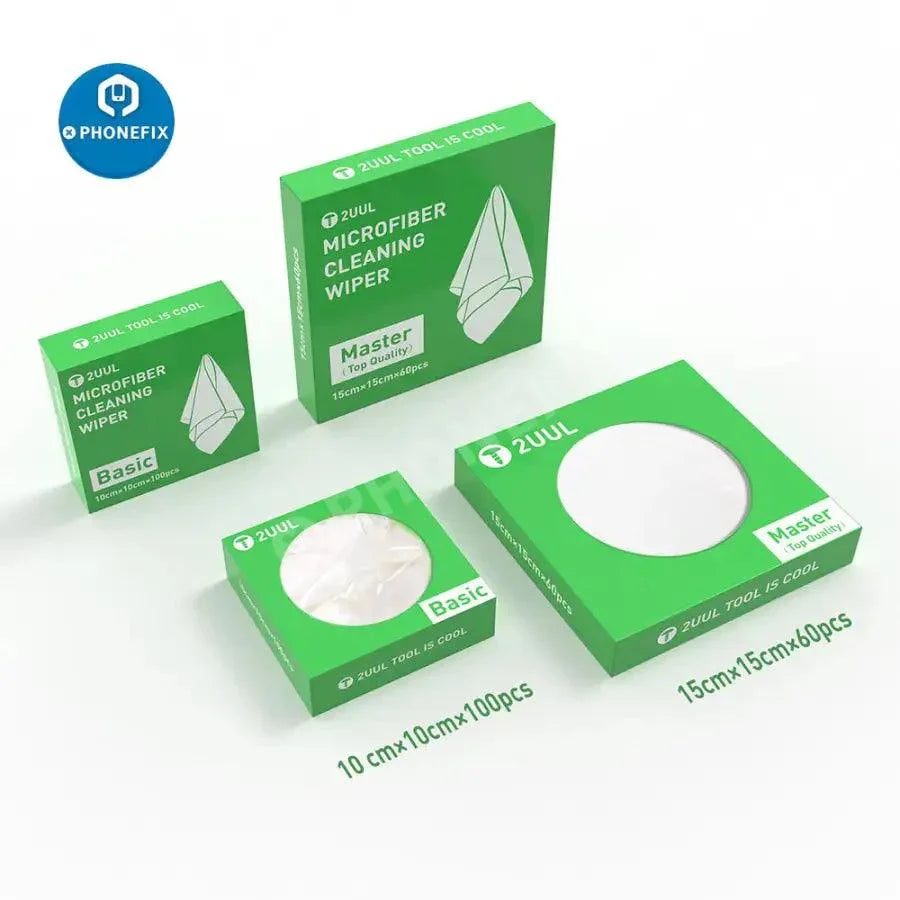 Microfiber cleaning wiper by PHONEFIX for phone repair, versatile tool for cleaning screens and electronic devices.