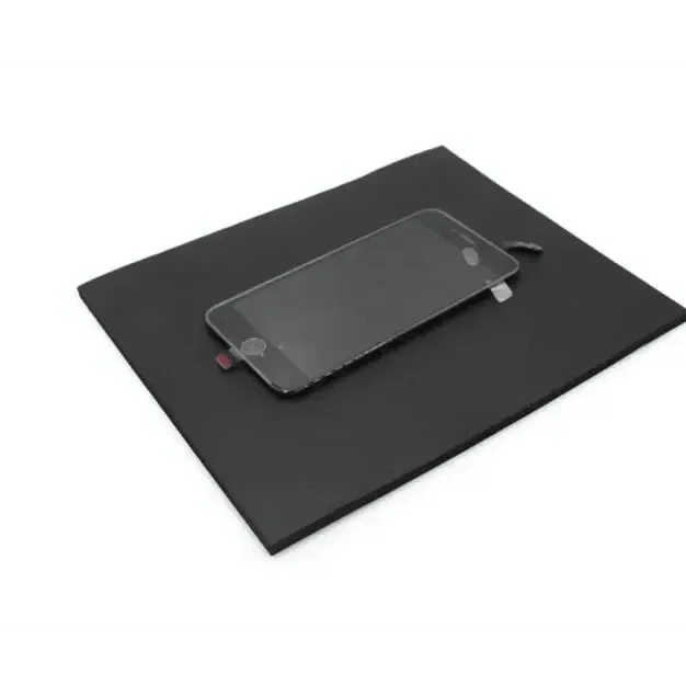 Foam sponge pad vacuum laminating mat for LCD screen repair, PHONEFIX assist tool, soft cushioned surface for screen protection.