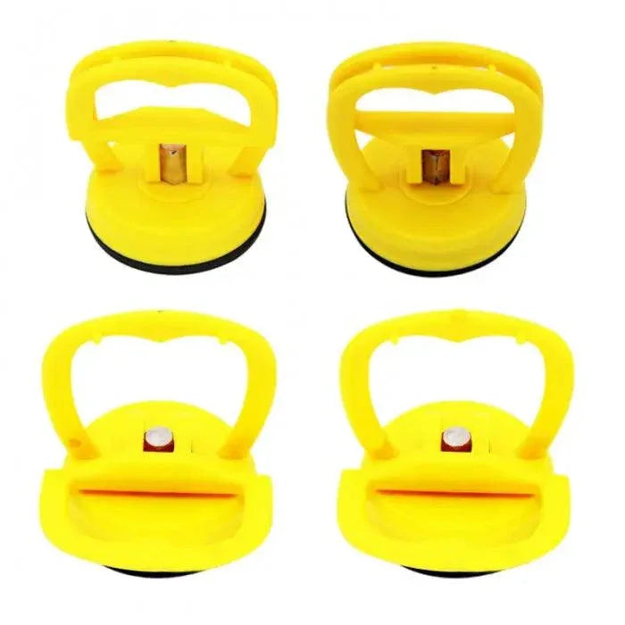 Plastic suction cups and sucker tool for opening phone LCD screens, compatible with PhoneFix assist tools for device repair.