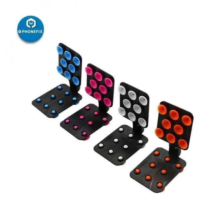 Portable PHONEFIX phone screen holder with small sucker assembly repair tool, ideal for phone repair and screen replacement.