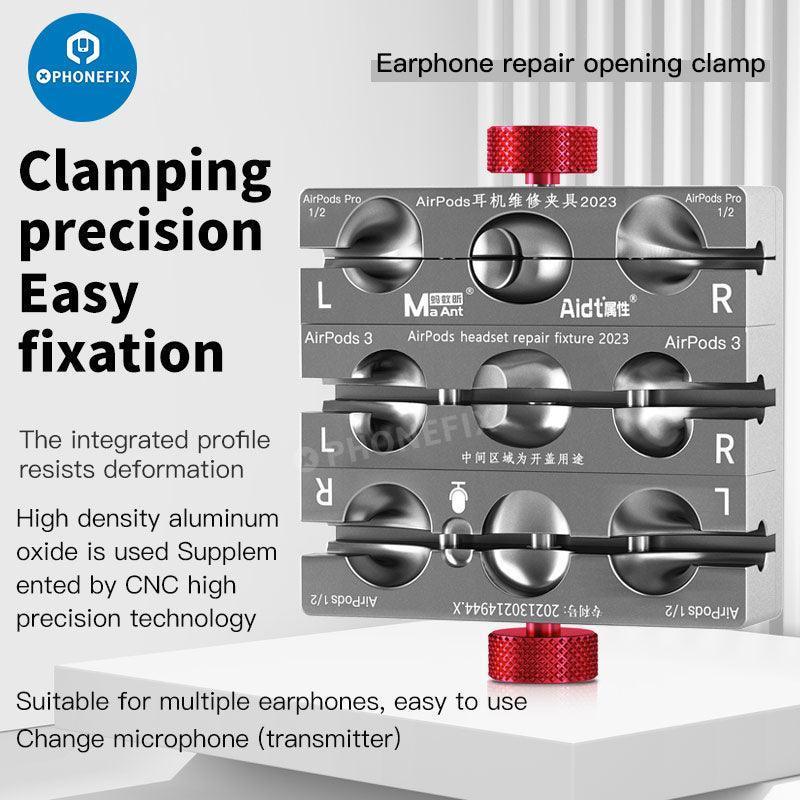 MaAnt P1 precision earphone clip for AirPods 1/2/3/Pro, designed for secure shell opening and easy handling.