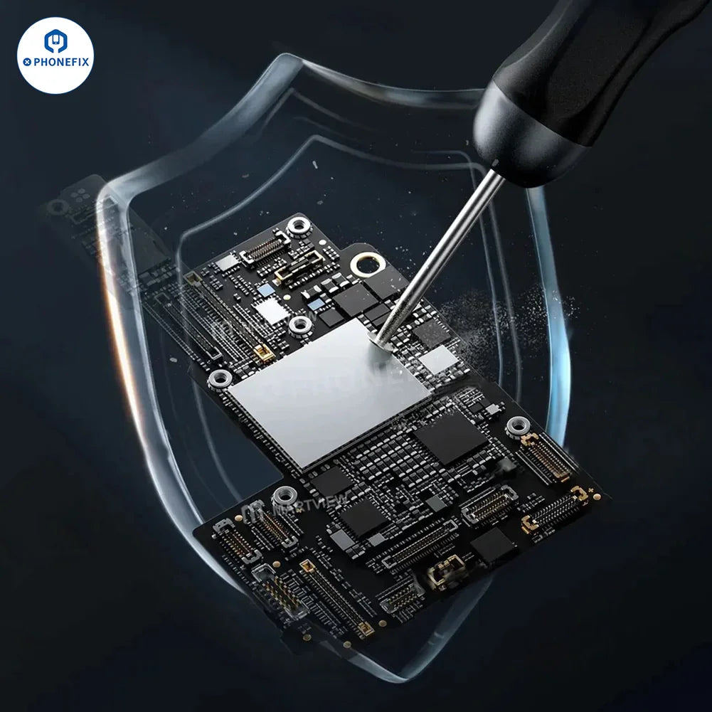 PHONEFIX YCS Electric Polishing Pen for PCB and CPU grinding, precision tool for phone screen and IC surface cleaning.